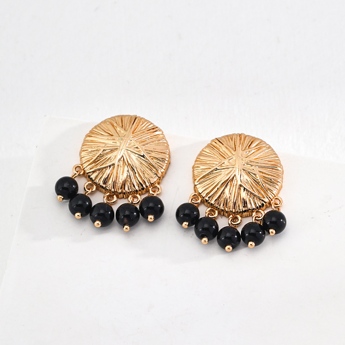 Secret Garden Onyx Earrings