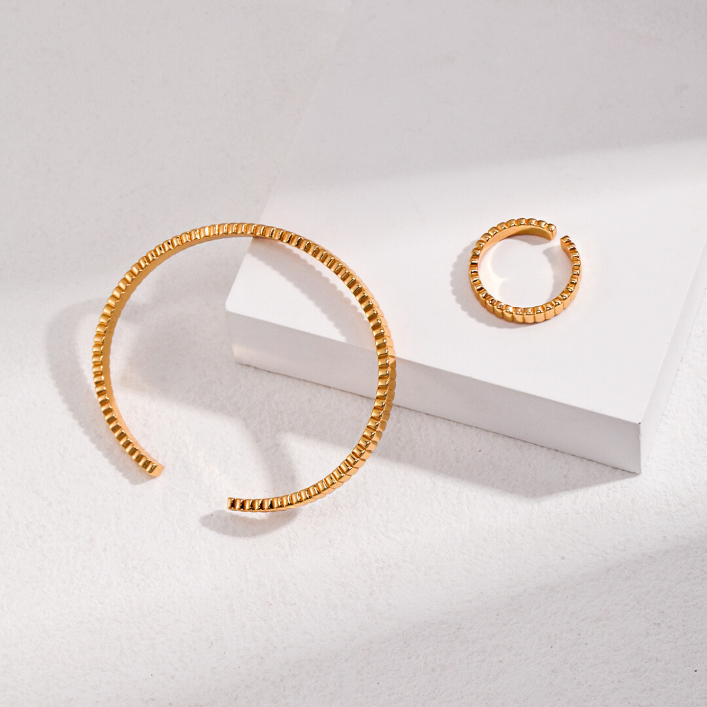 Elysian Gleam Cuff Bracelet
