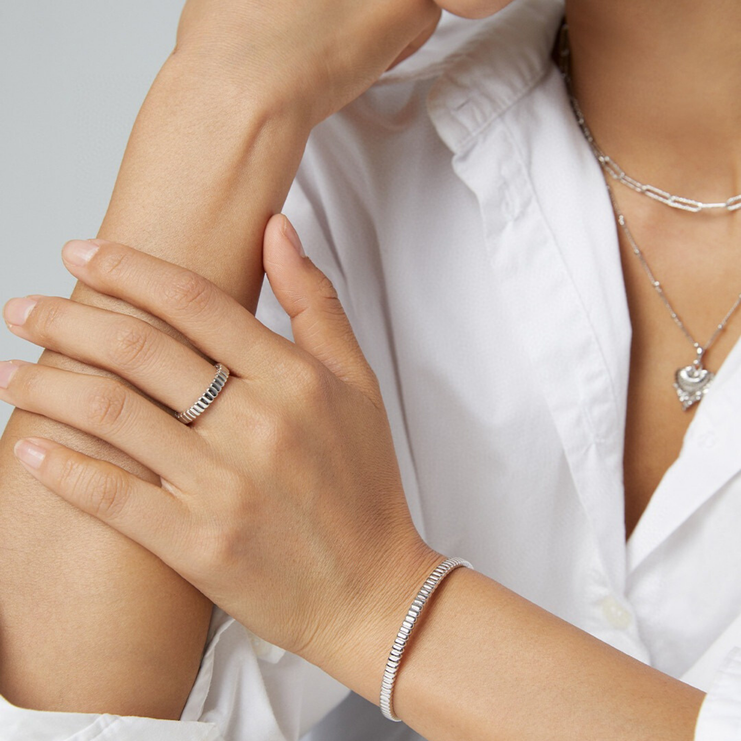 Elysian Gleam Cuff Bracelet