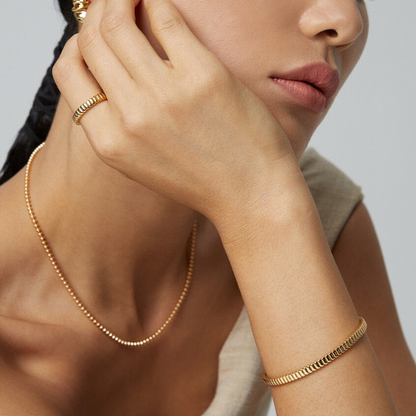 Elysian Gleam Cuff Bracelet