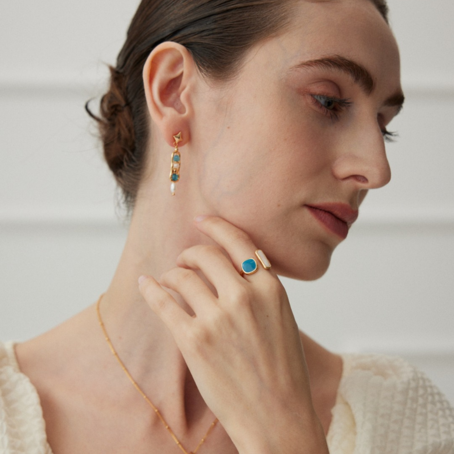 Celestial Harmony Amazonite Earrings