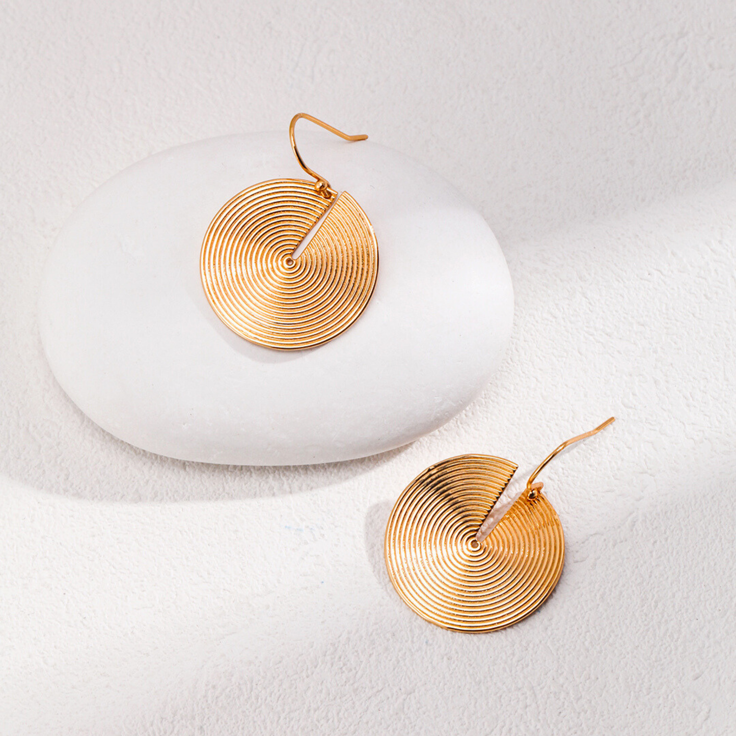 Eternal Spiral Gold Earrings