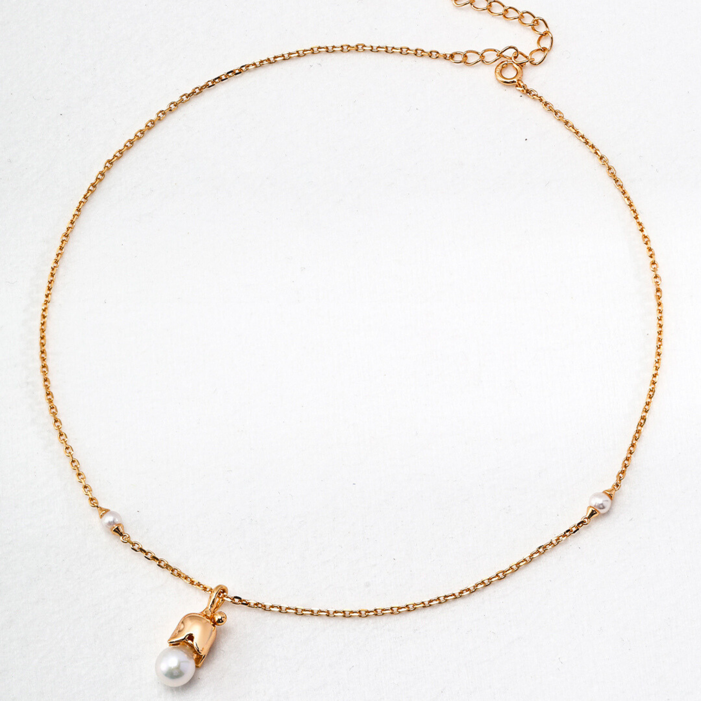 Bellflower Serenity Pearl Necklace