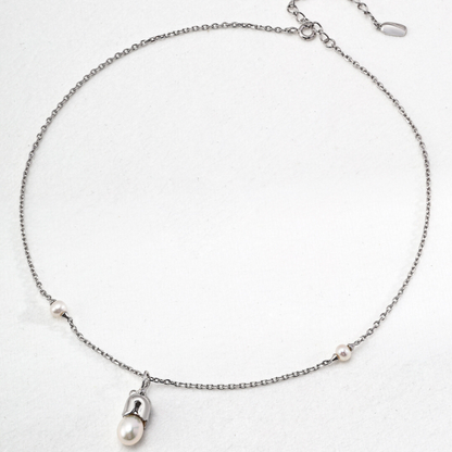 Bellflower Serenity Pearl Necklace