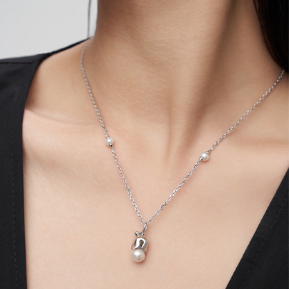 Bellflower Serenity Pearl Necklace