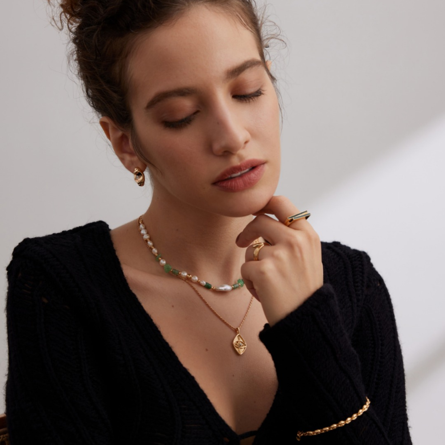 Radiance Gold Studs