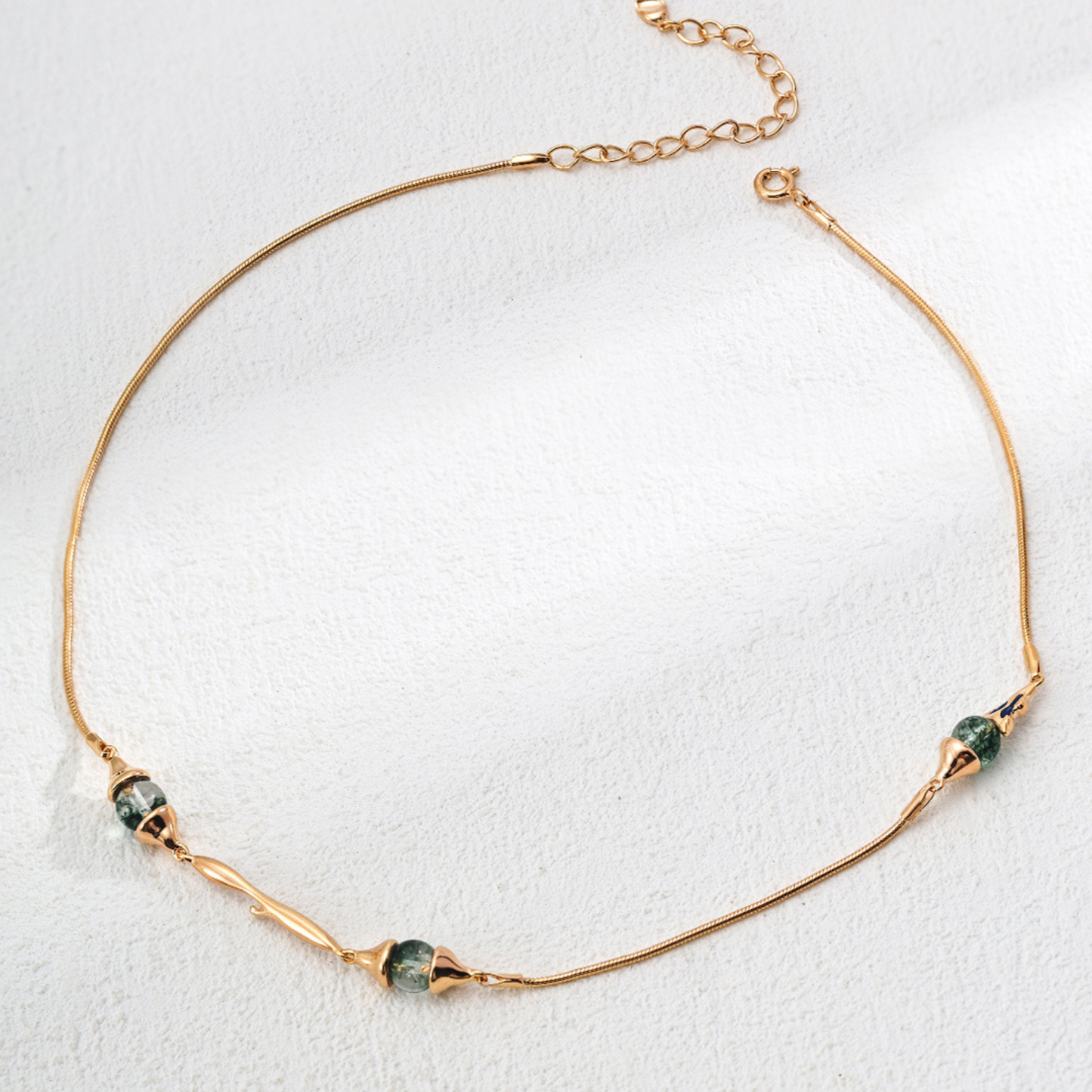 Moss Agate Whispers Necklace