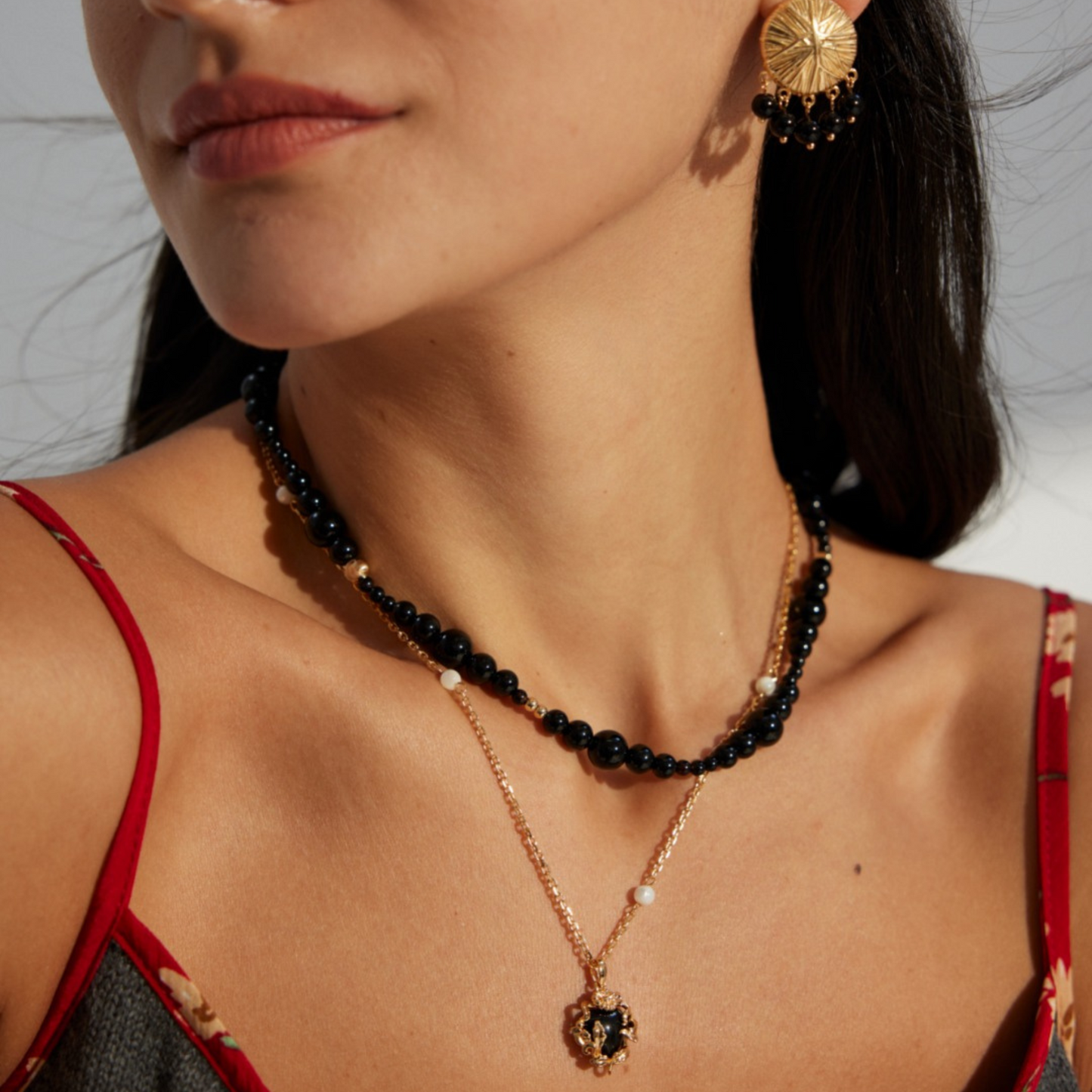 Secret Garden Onyx Necklace