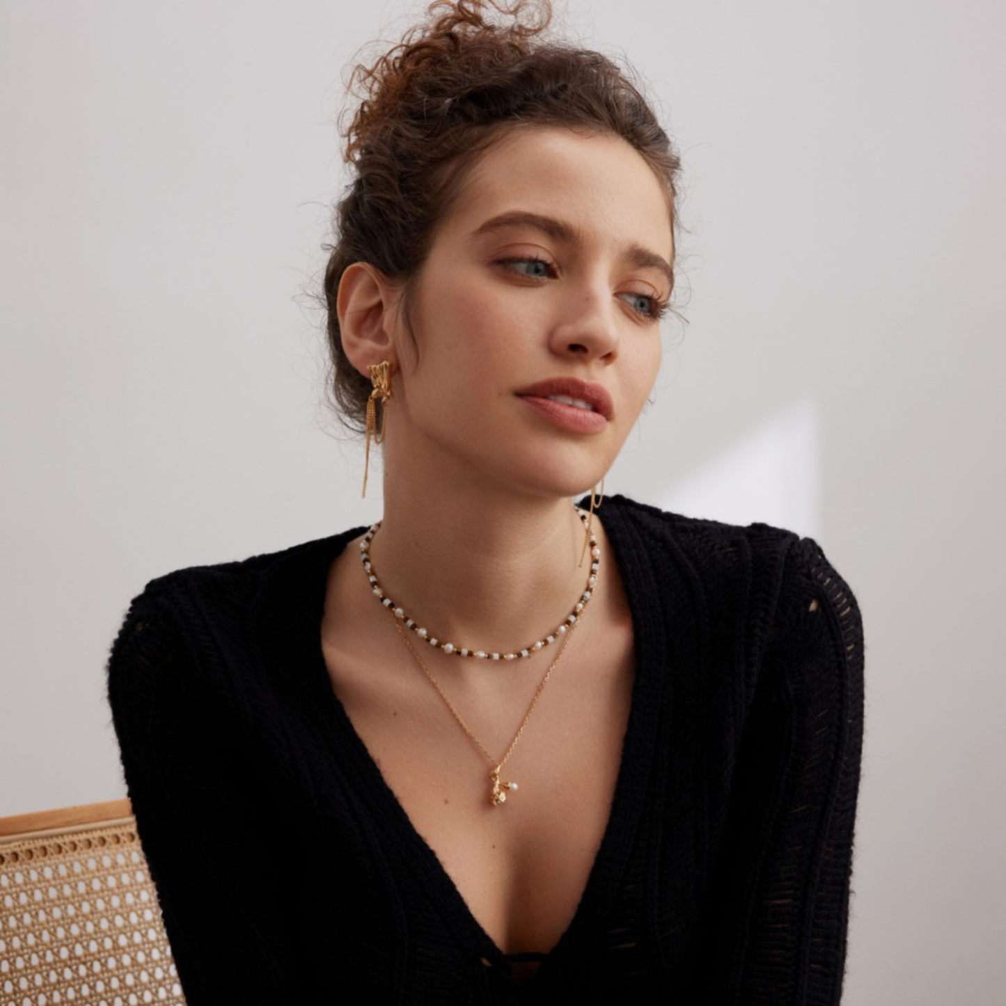 Molten Cascade Tassel Earrings