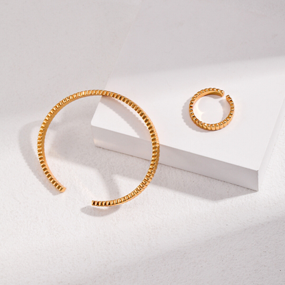 Elysian Gleam Cuff Bracelet