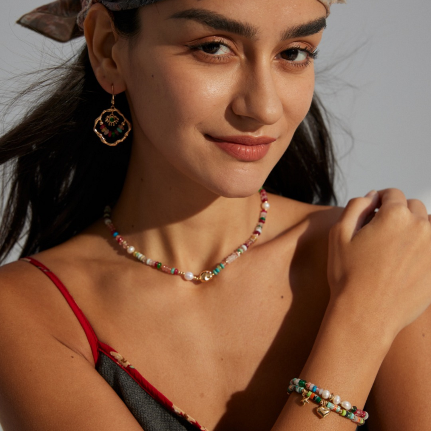 Kaleidoscope Gemstone Necklace