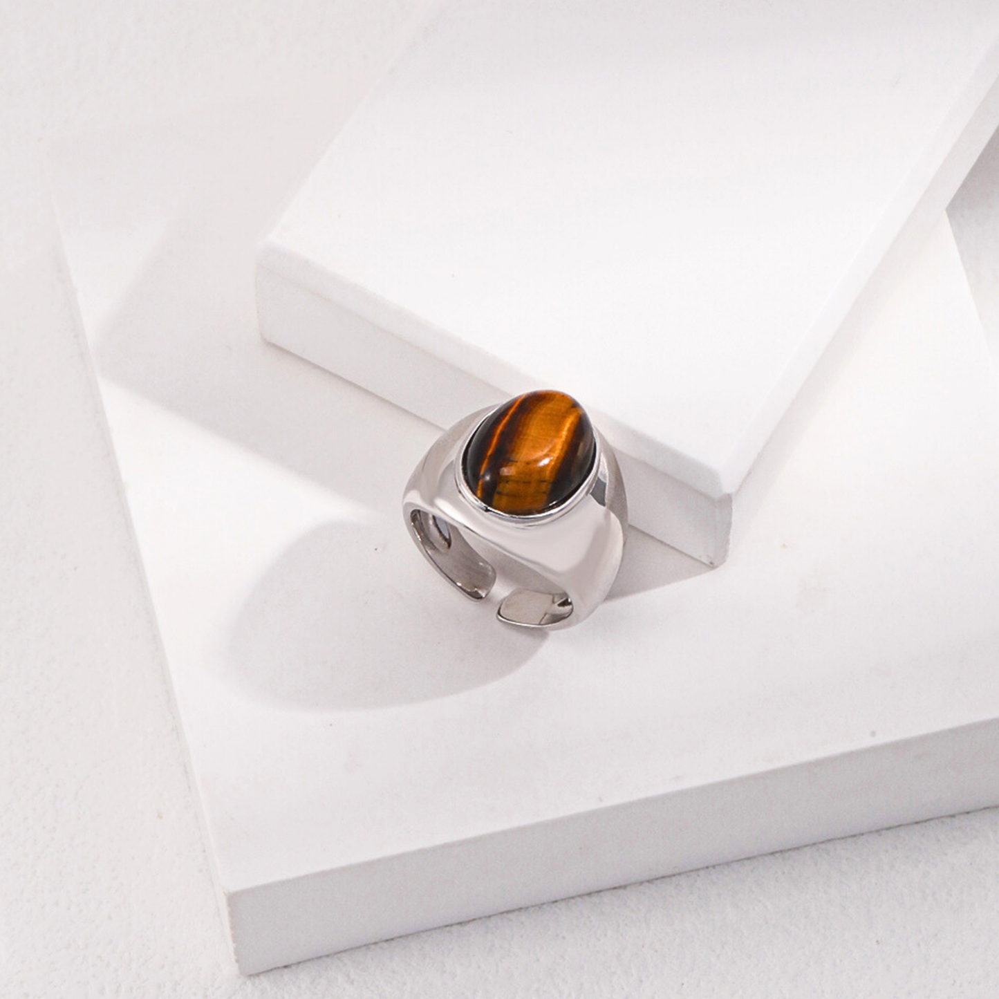 Sovereign Tiger's Eye Signet Ring