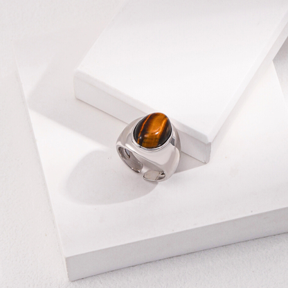 Sovereign Tiger's Eye Signet Ring