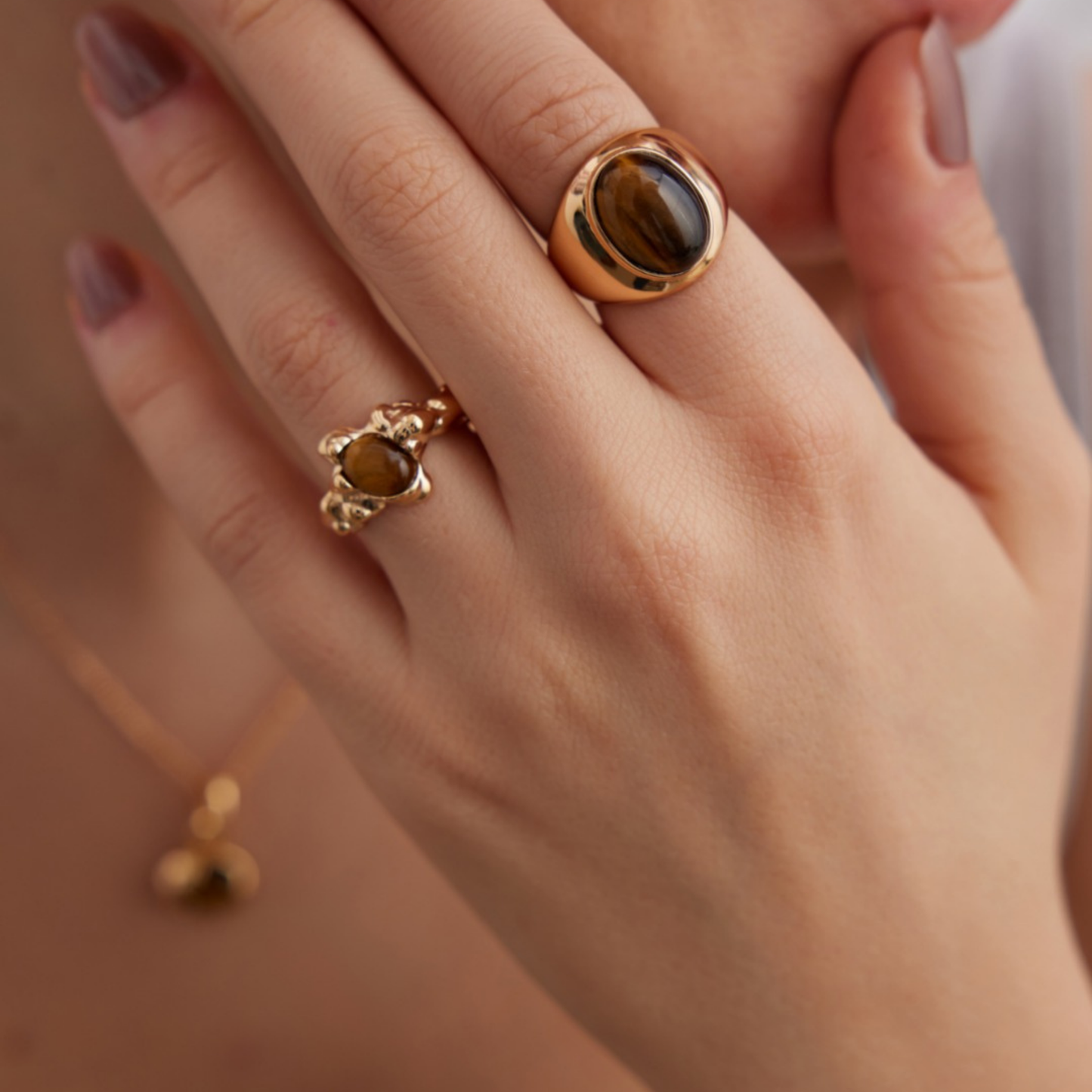 Sovereign Tiger's Eye Signet Ring