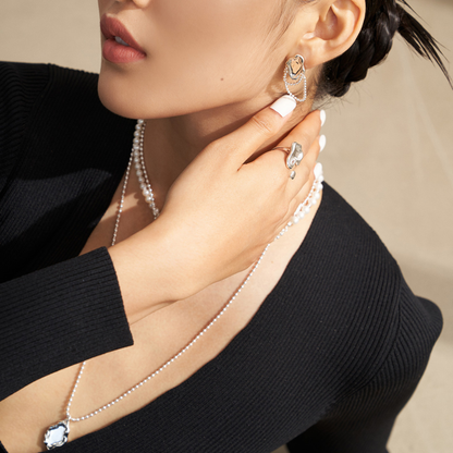 Mountain Lake Tassel Earrings