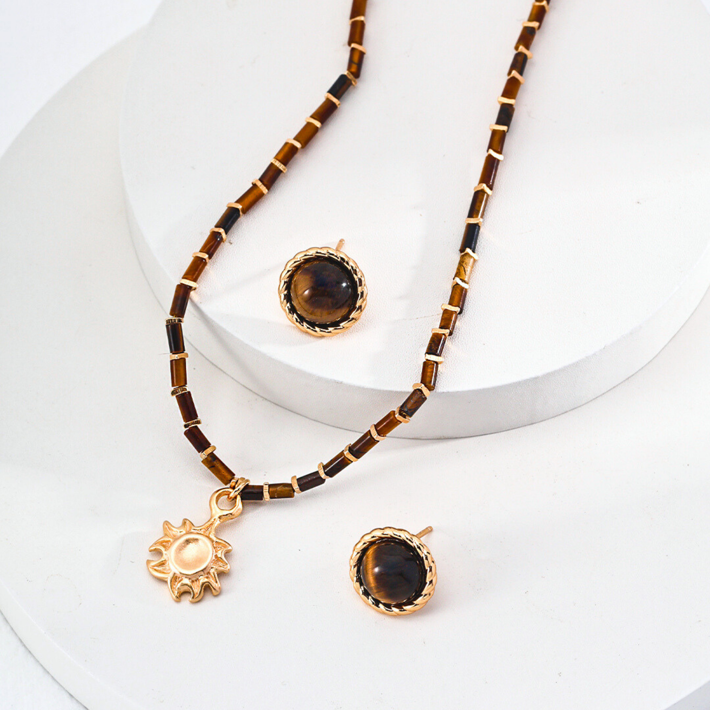 Sunburst Tiger's Eye Necklace