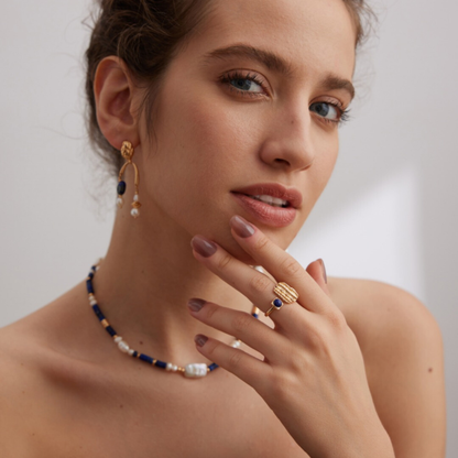 Lapis Lazuli Wisdom Signet Ring