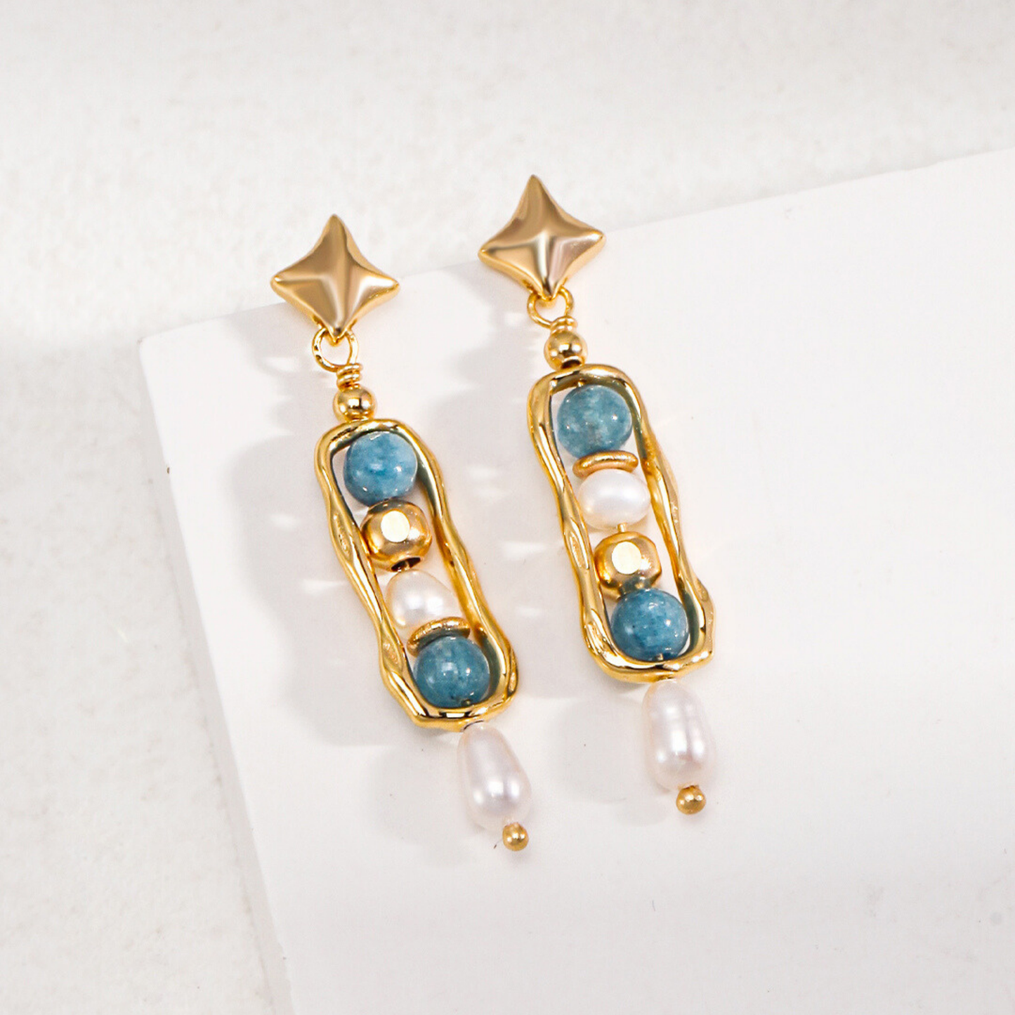 Celestial Harmony Amazonite Earrings
