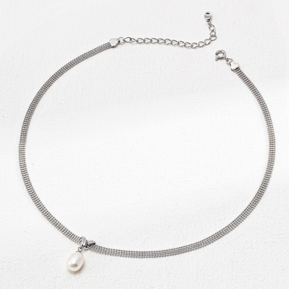 Pearl Pendant Chain of Simplicity