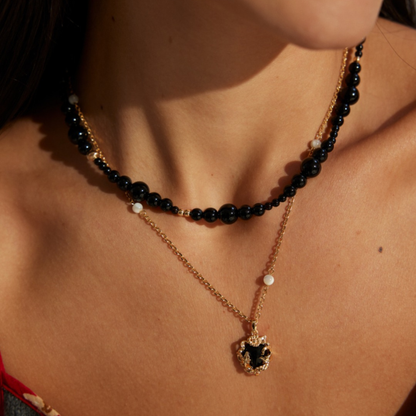 Midnight Black Onyx Necklace