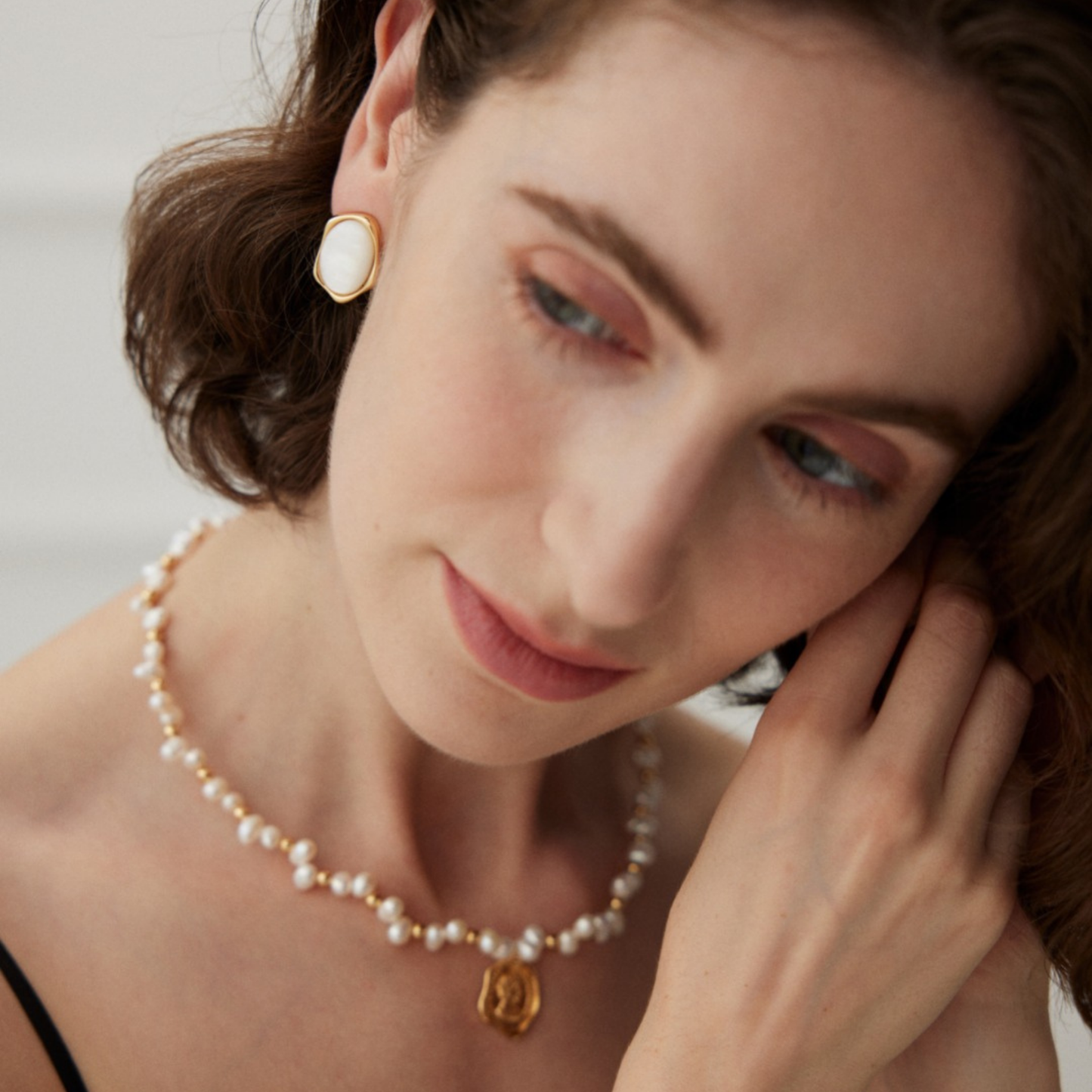 Aurora Elegance Mother-of-Pearl Studs