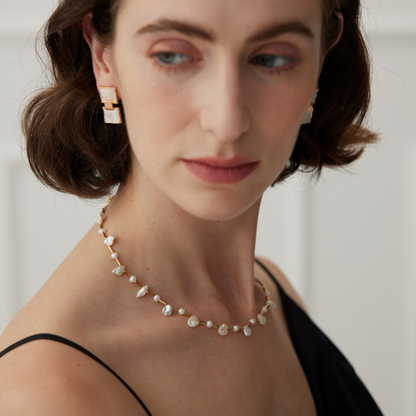 Tribal Elegance Pearl Necklace