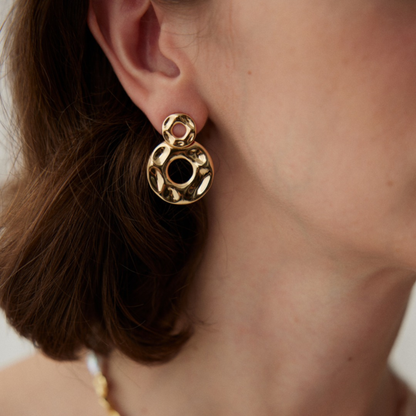 Classic Dual Circle Earrings