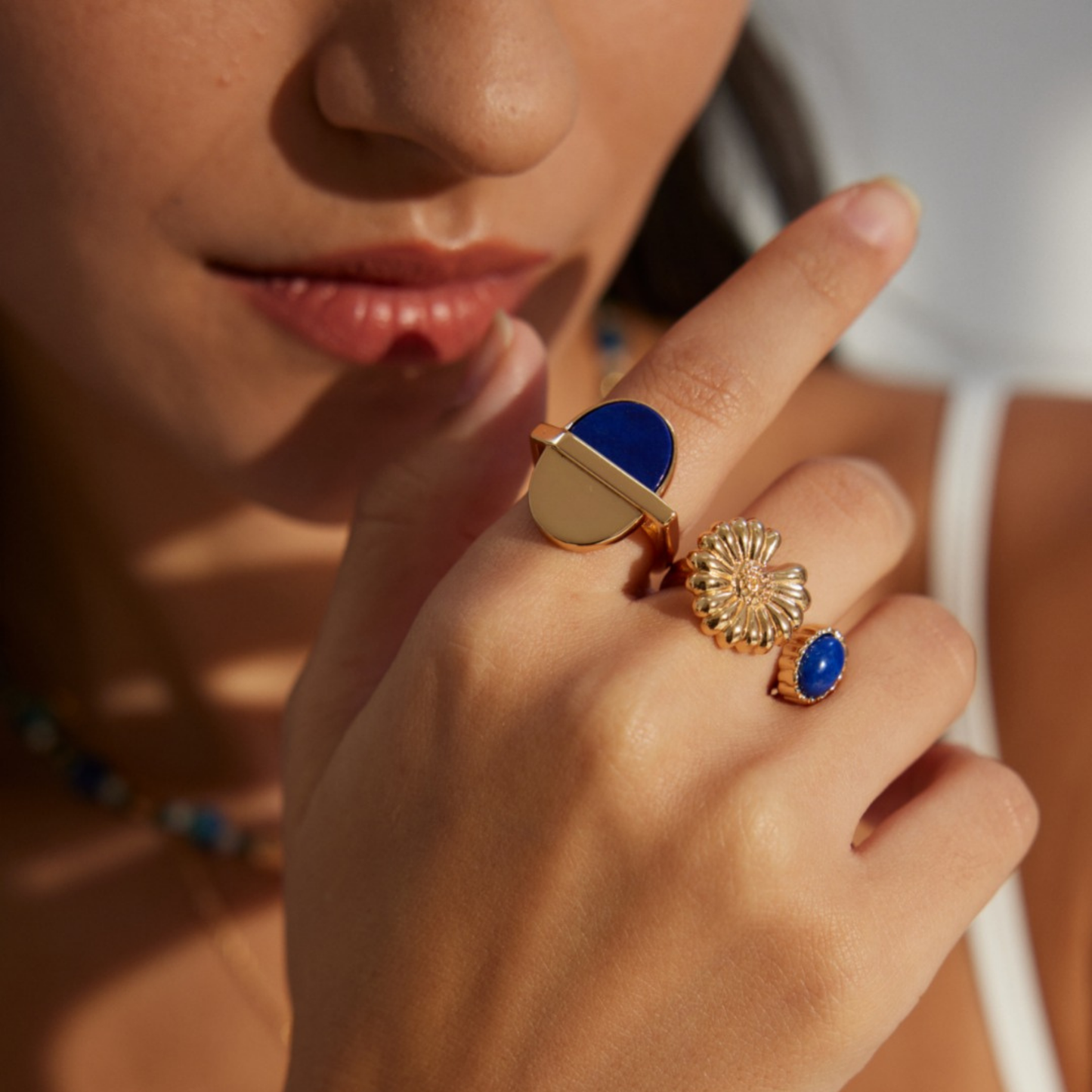 Harmony of Earth and Sky Lapis Lazuli Ring