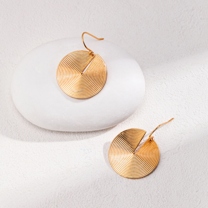 Eternal Spiral Gold Earrings
