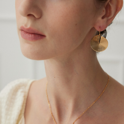 Eternal Spiral Gold Earrings