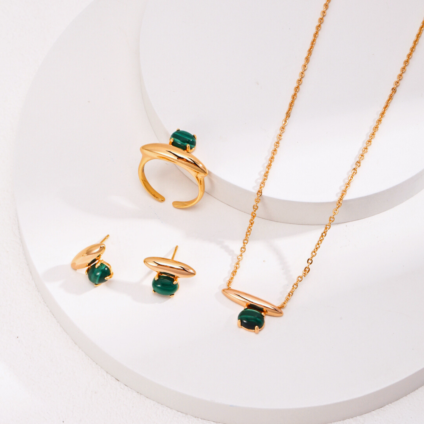 Malachite Forest Essence Studs