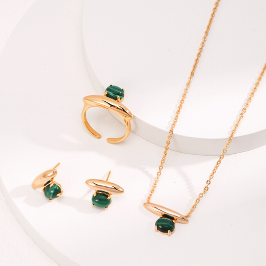 Malachite Tranquil Forest 3pc Set