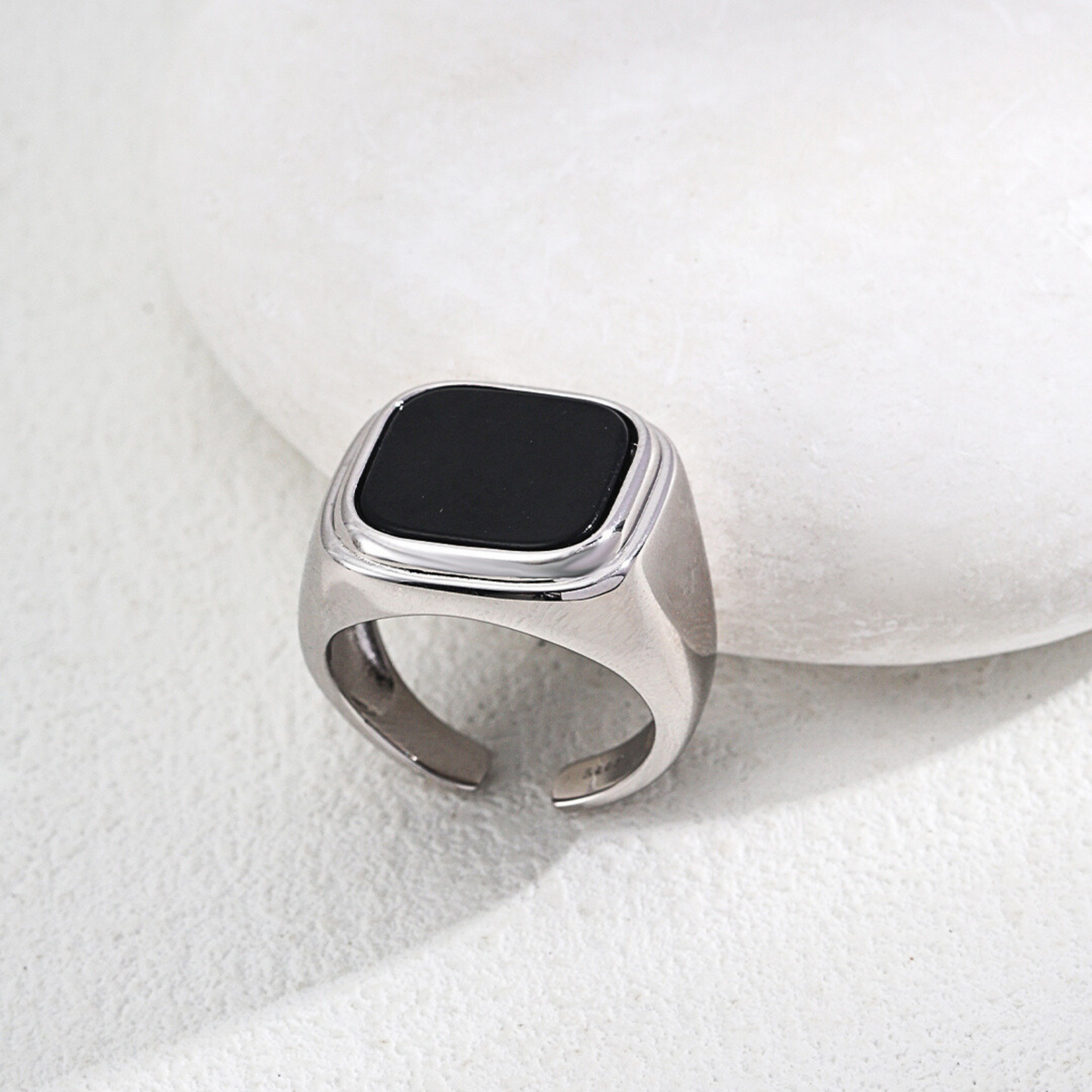 Black Onyx Signet Ring